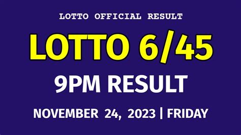 Mega 6/45 draw results .